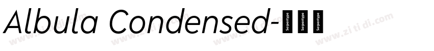 Albula Condensed字体转换